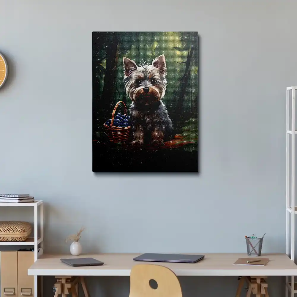 3 Grey yorkshire terrier