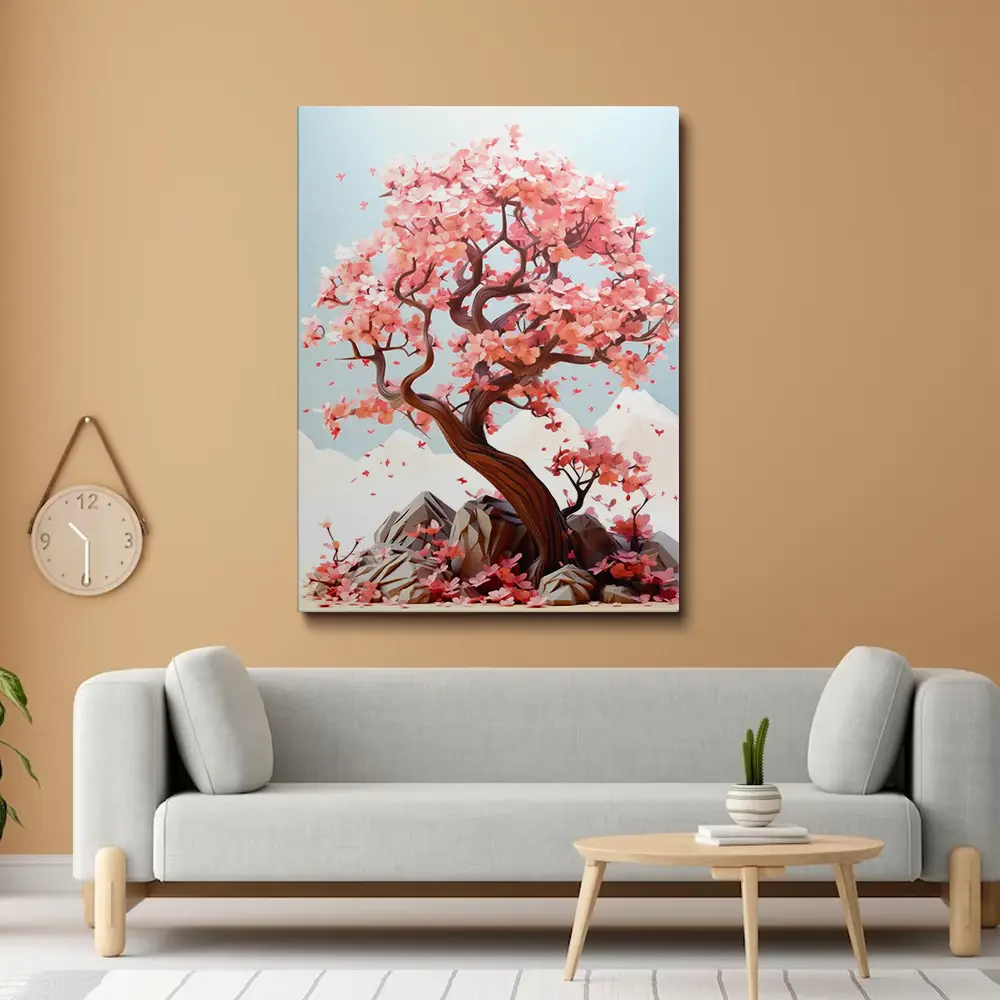 Sakura tree diamond painting