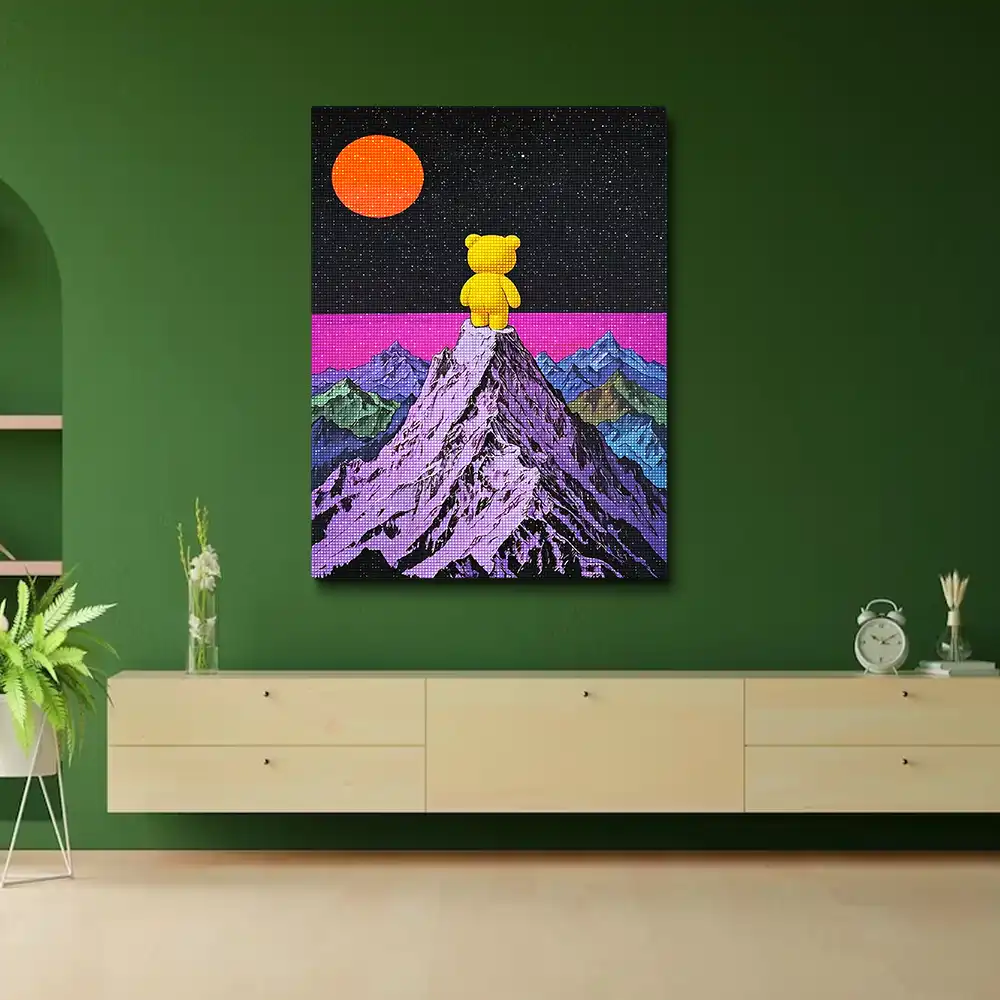 3 Teddy bear on mountain