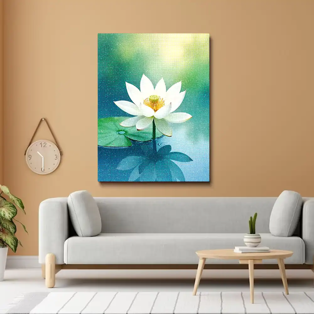 3 White lotus flower
