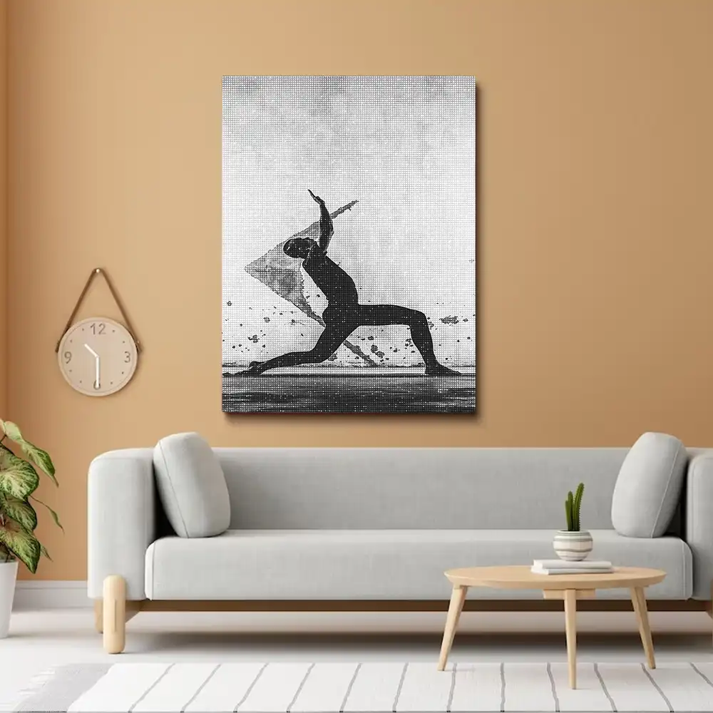 3 Man practising yoga