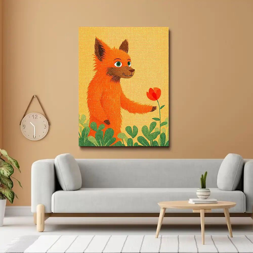 3 Vibrant orange furry creature