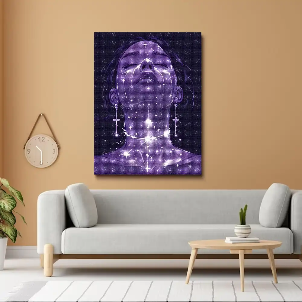 3 Surreal celestial face