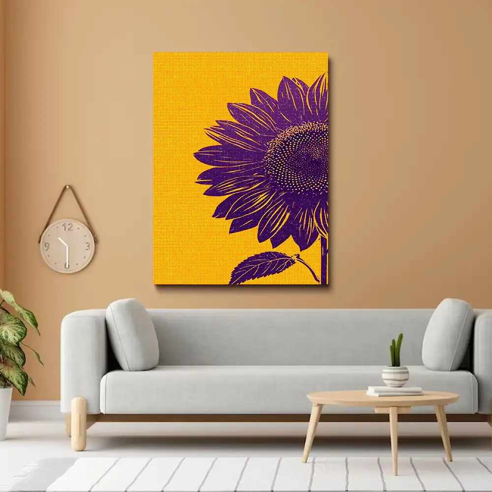 3 Dark purple sunflower