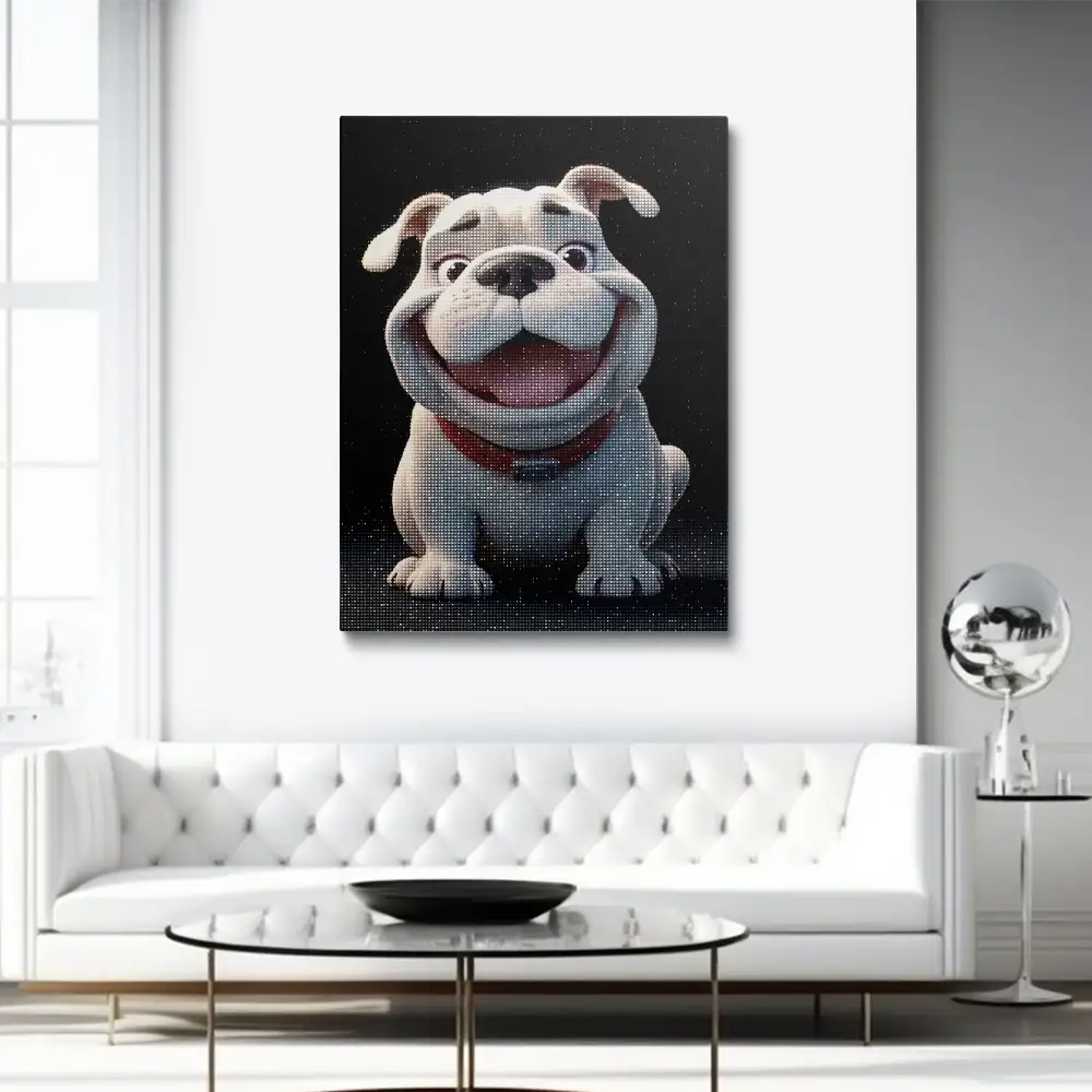 Bulldog ben diamond painting
