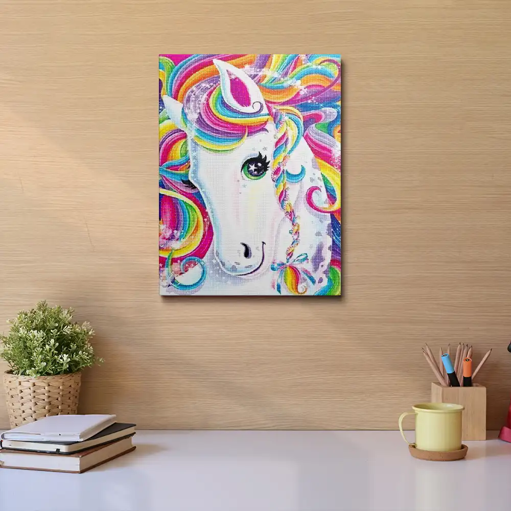 Fantasy dream colorful unicorn diamond painting