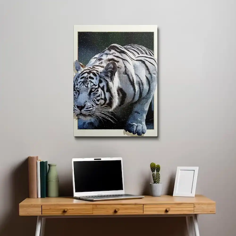 White Tiger 5d diamond painting