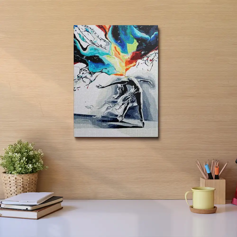 Abstract ballet dancer diamond painting