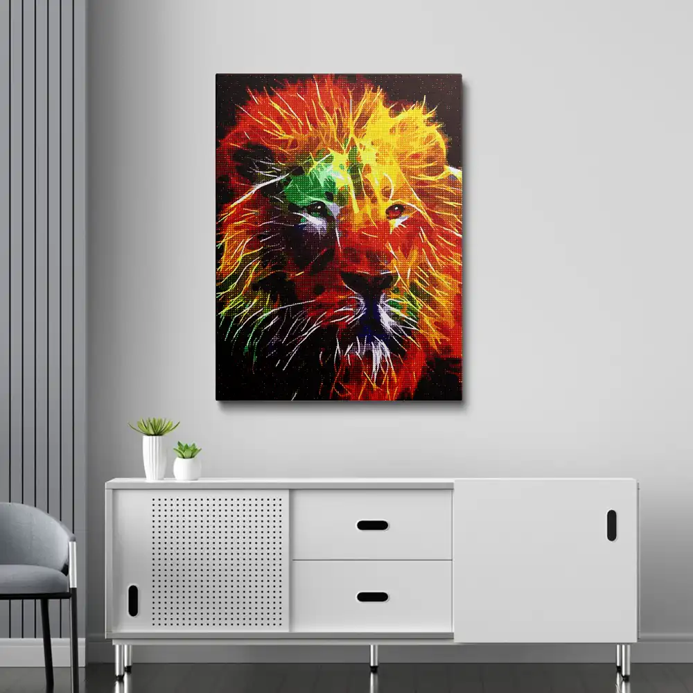 Lions diamond painting