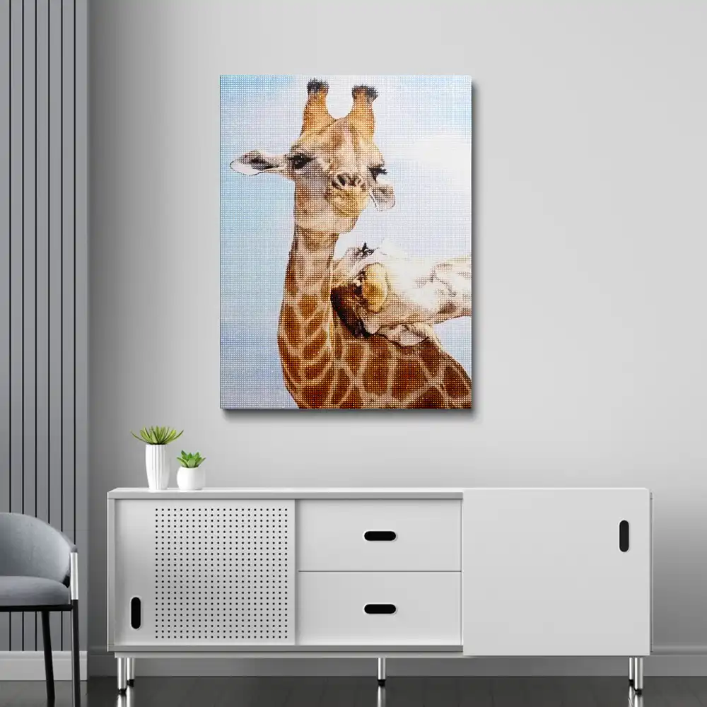 Cute giraffes diamond painting