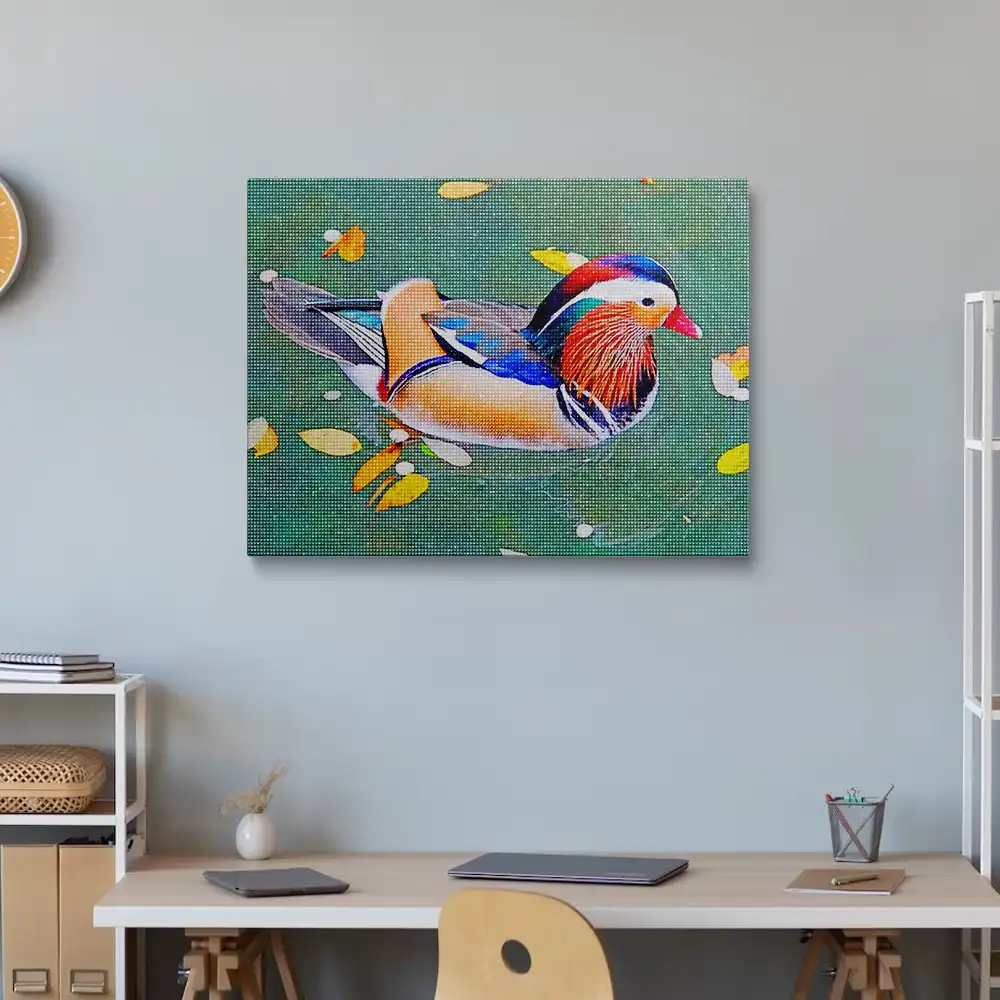 3 Mandarin duck diamond painting