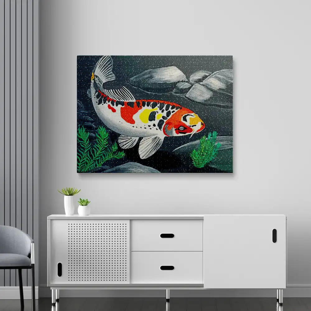 Carp fish diamond painting