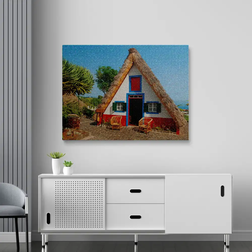 3 Portugal house in madeira diamond painting