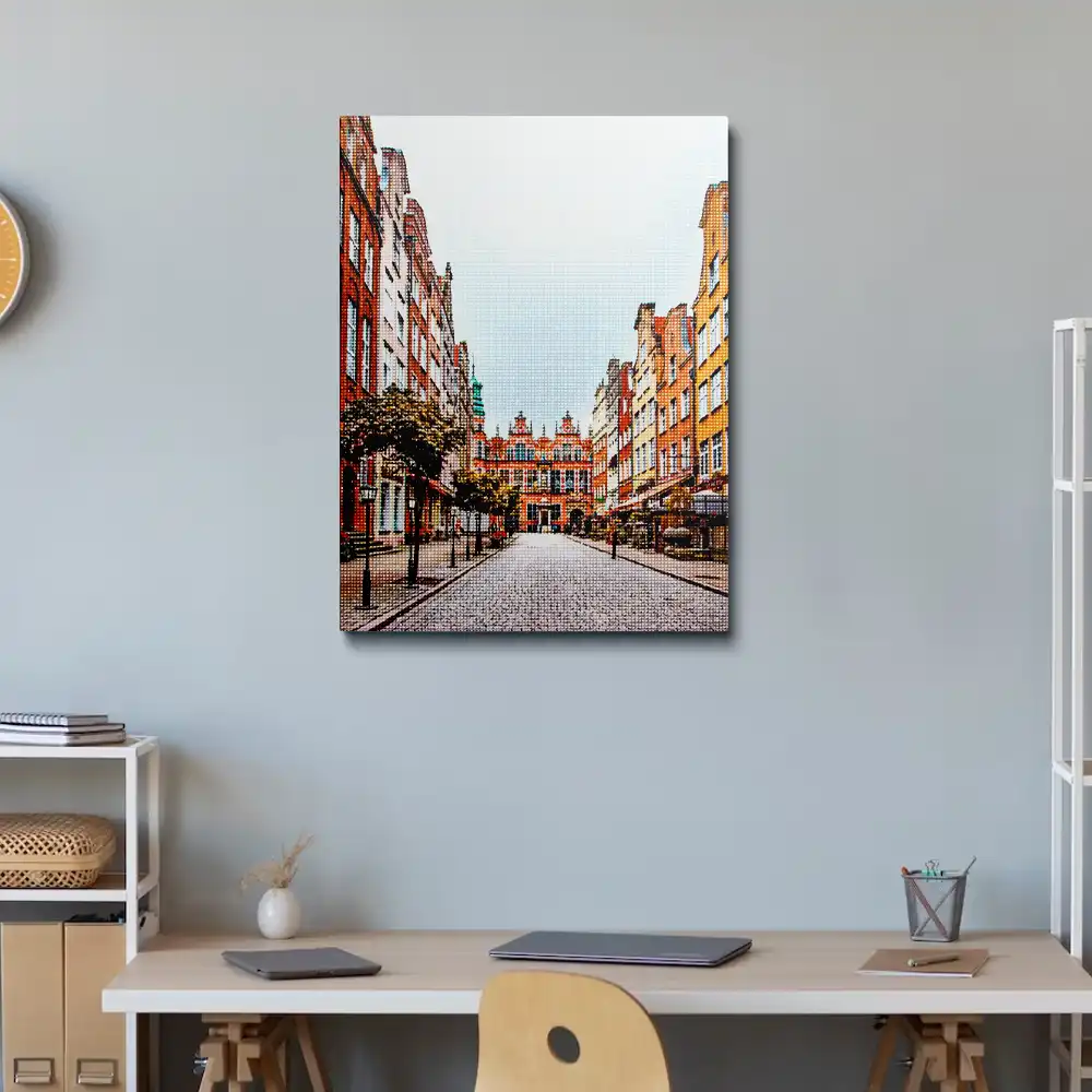 3 Perfect old town diamond painting