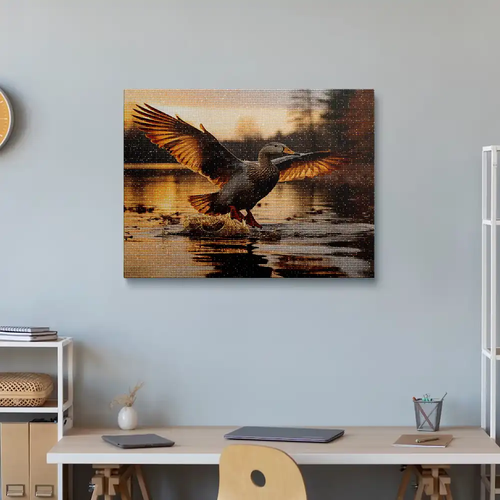 3 Flying geese birds diamond painting