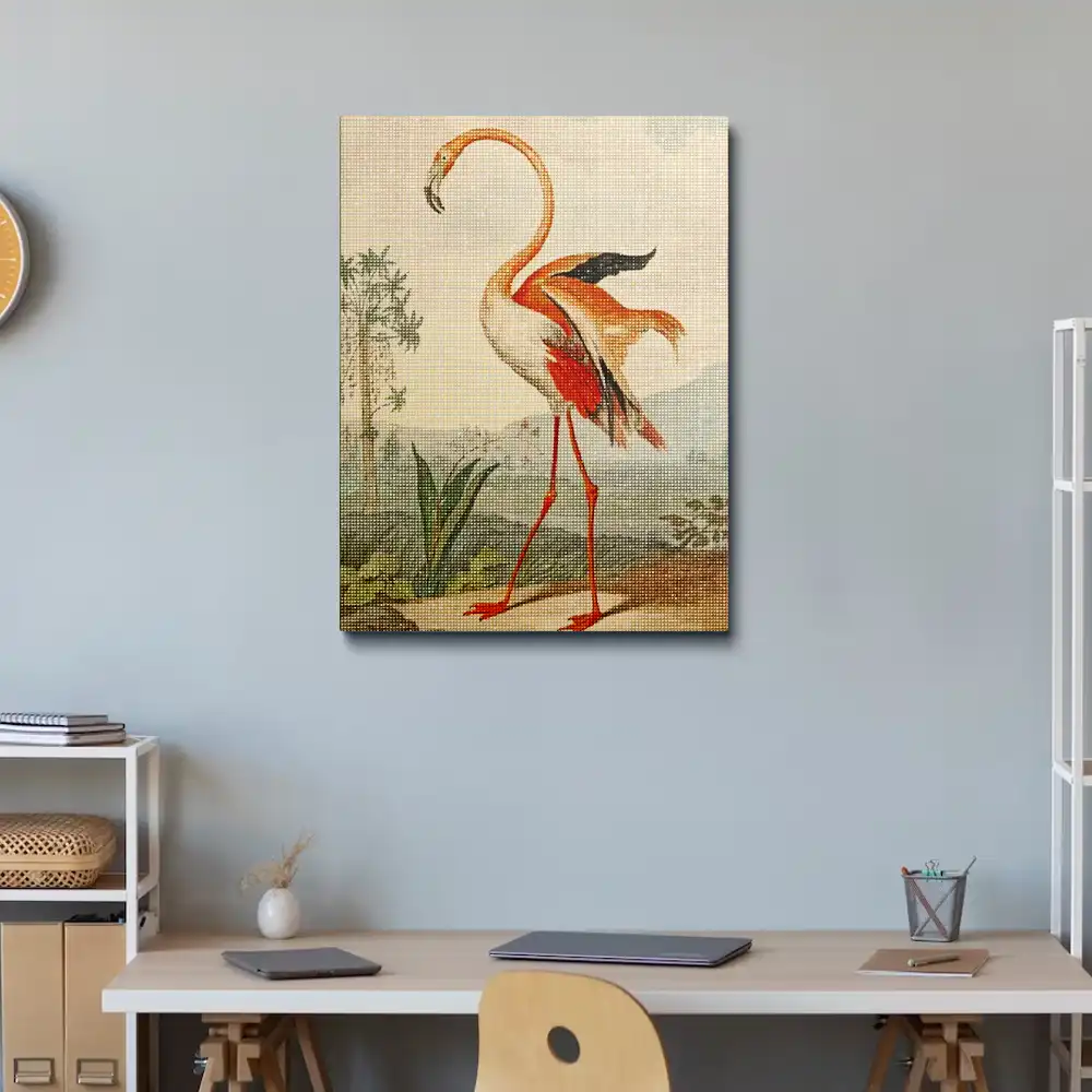Flamingo bird diamond painting