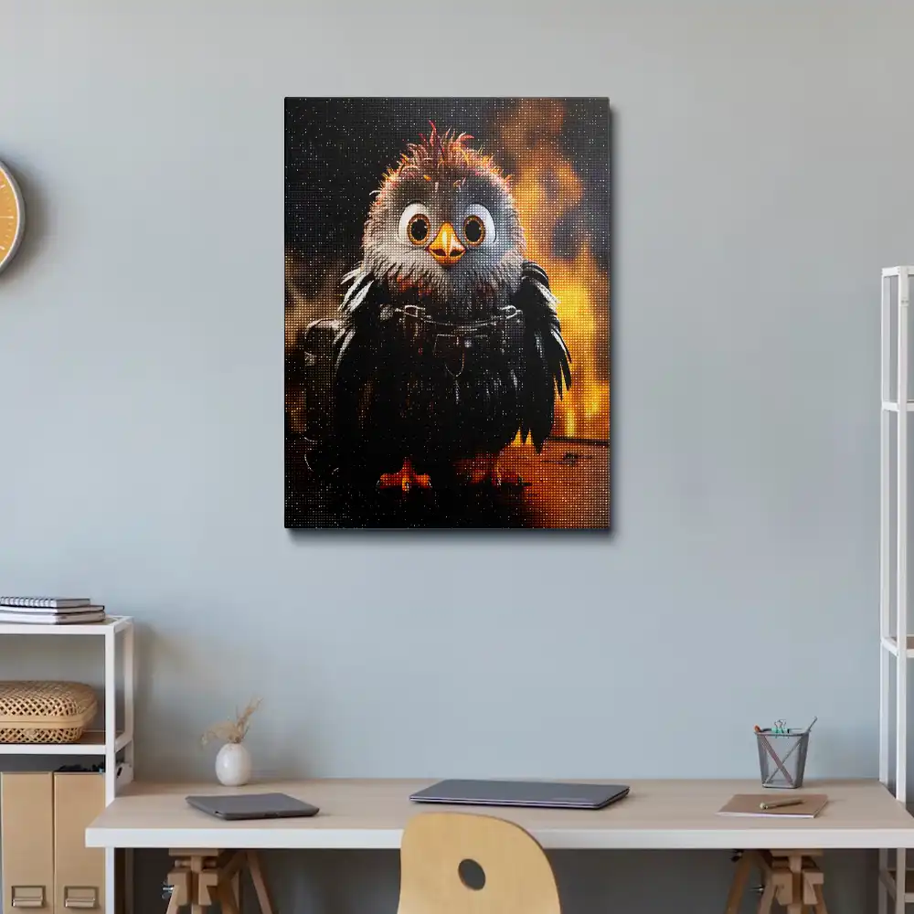 Evil Owl diamond painting