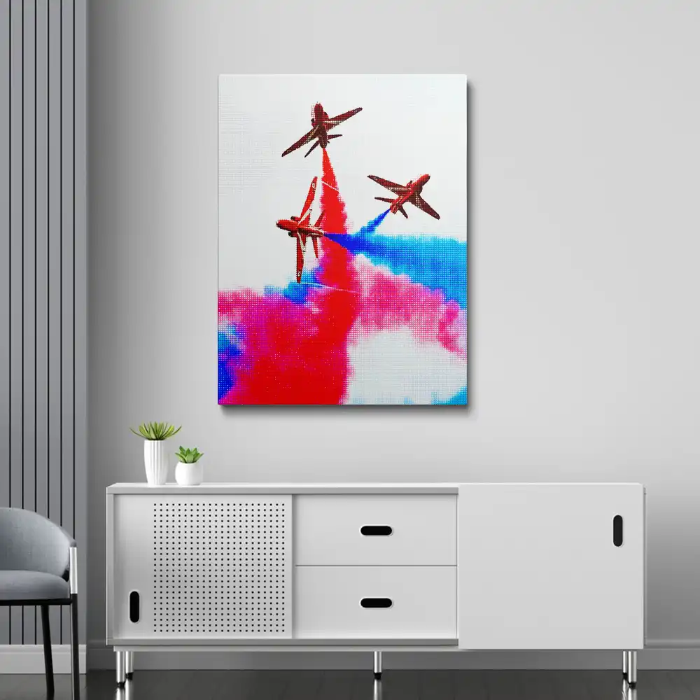 Festival of flight red arrows diamond painting