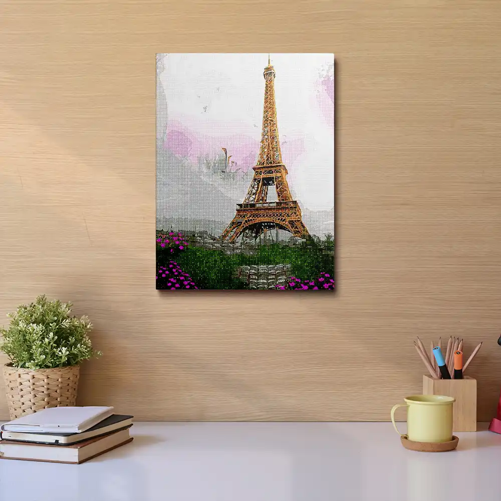 Landscape Eiffel Tower diamond painting