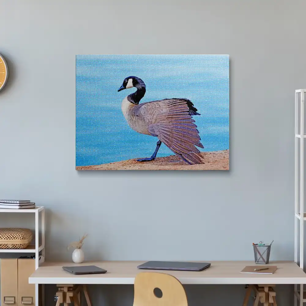 Canada goose bird diamond painting