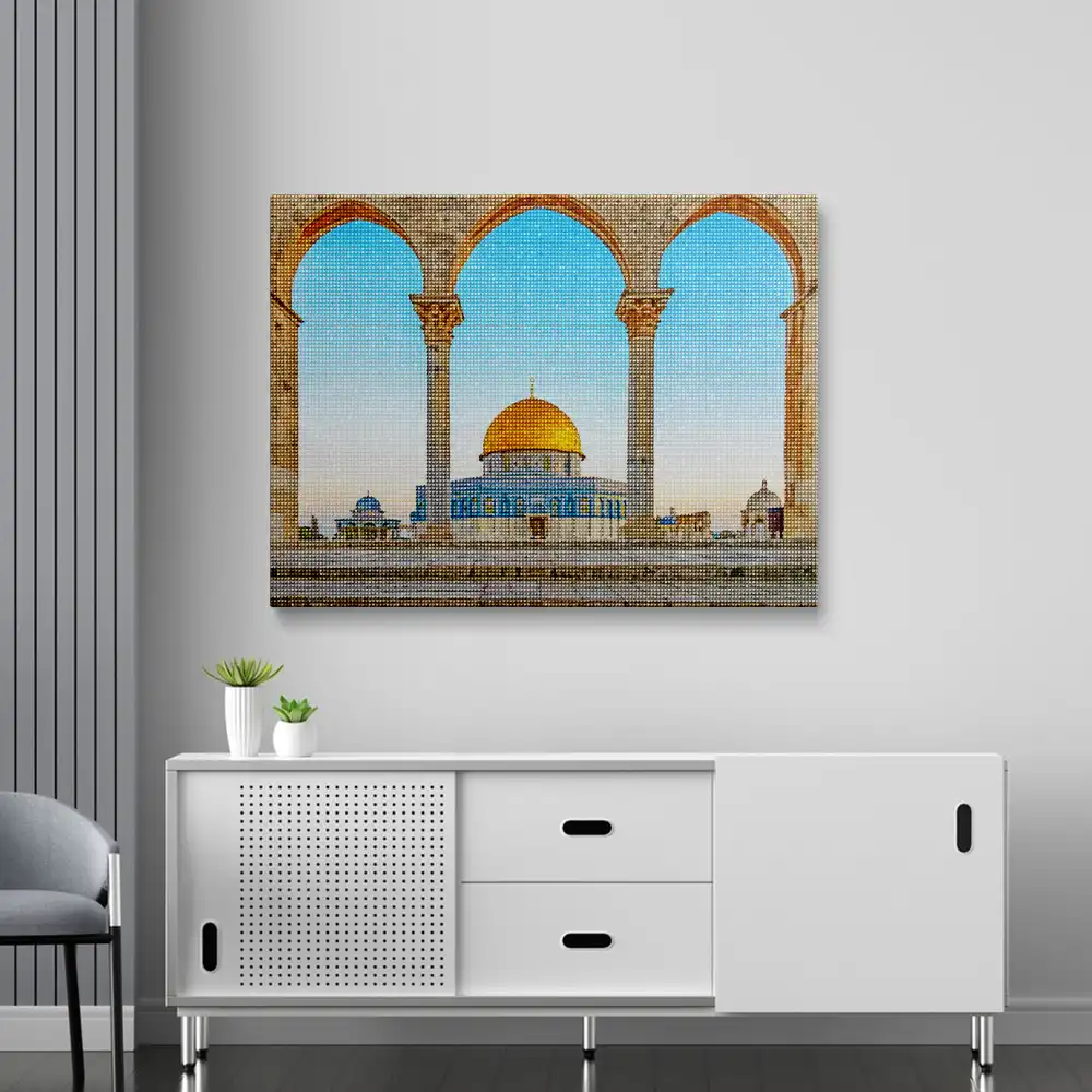 Dome of the rock palestine diamond painting