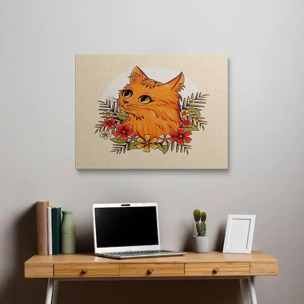 Cat acrylic DIY diamond painting