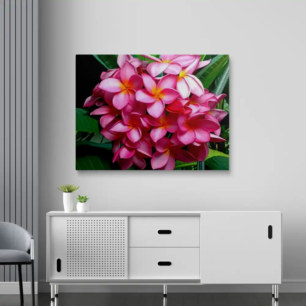 3 Pink plumeria diamond painting