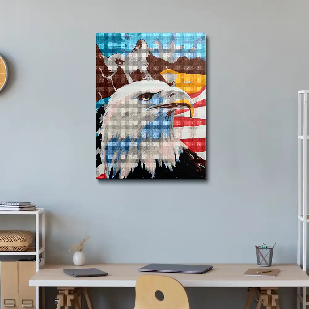 American Flag Diamond Painting Painting 