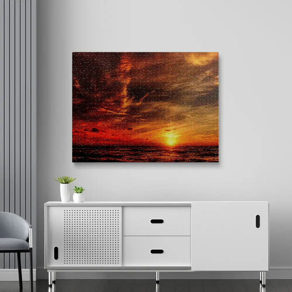 3 Sunset on the Horizon diamond painting