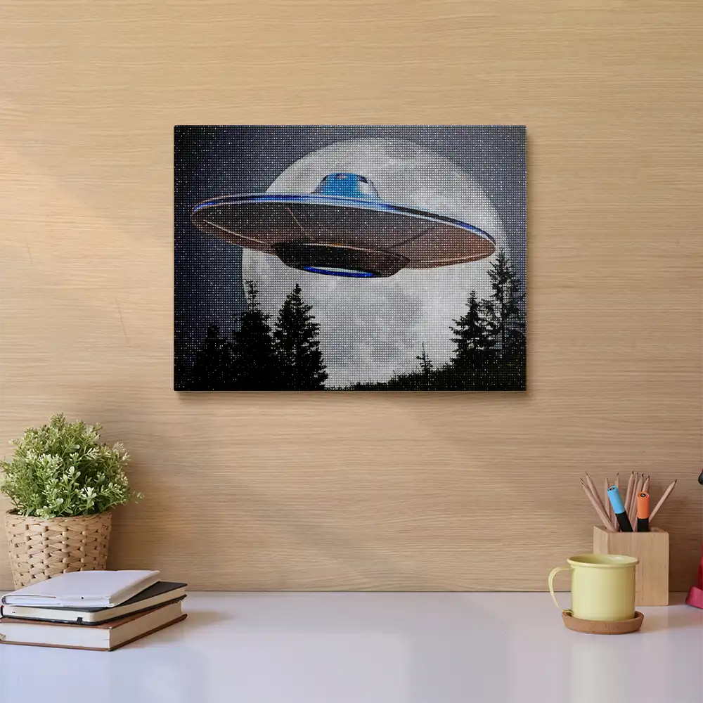 Ufo Spaceship Diamond Painting Painting | Diamond Painting Kits