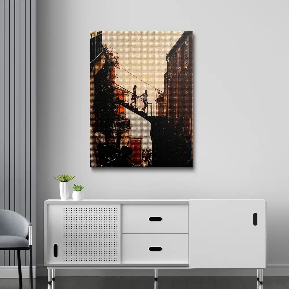 3 Couple silhouette diamond painting