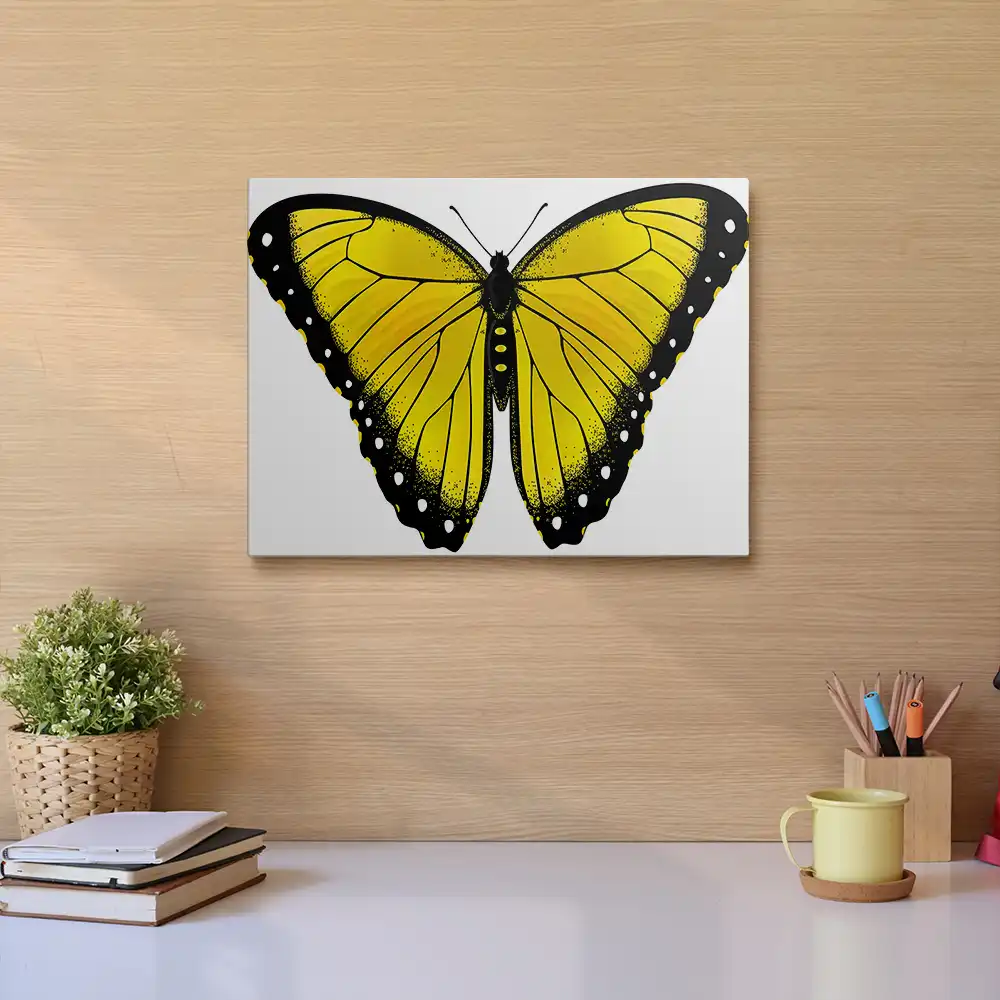Yellow Butterfly diamond painting