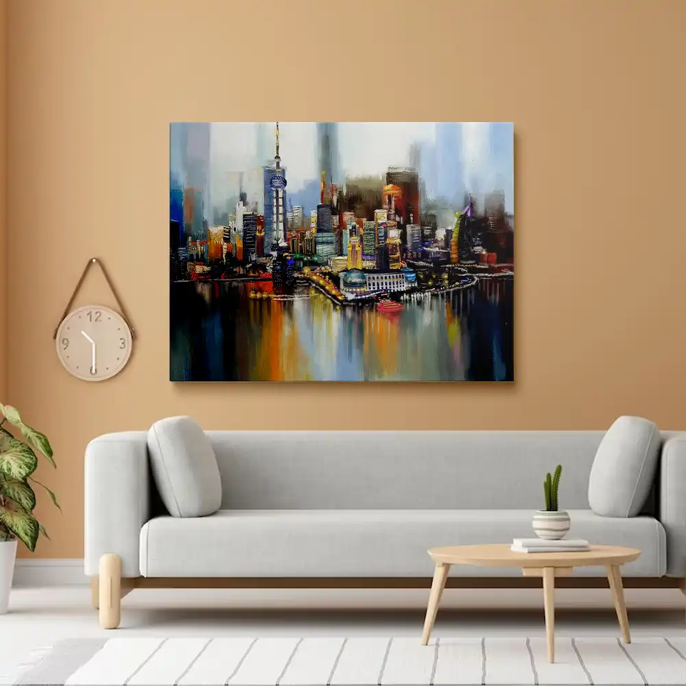 3 Dubai skyline diamond painting