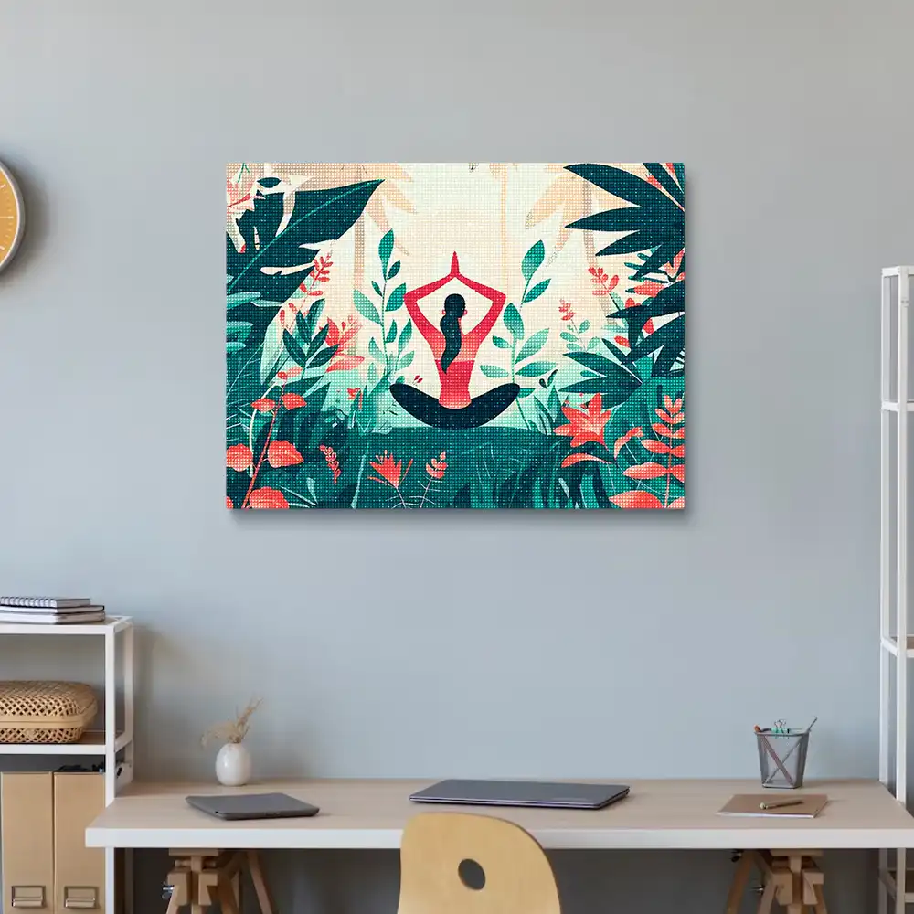3 Woman yoga painting