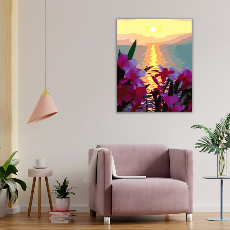 5d DIY landscape sea sunset diamond painting