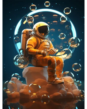 3d rendring of astronaut