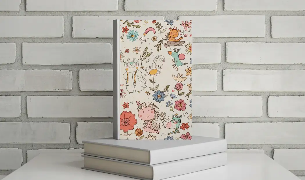 drawing a book cover