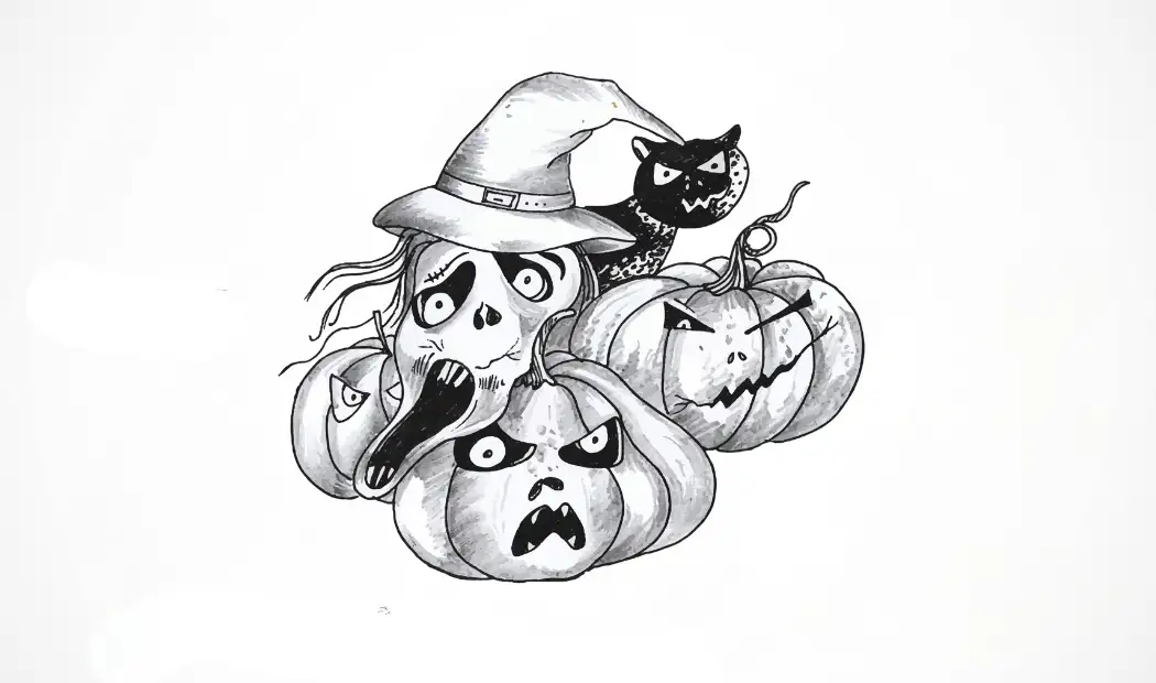 Spooky Sketchbook: Halloween Pictures to Draw that Slay