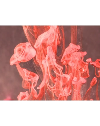 Abstract cute jellyfishes in oil