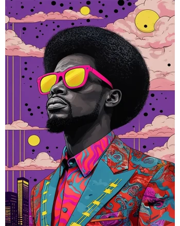 Afro Man Pop Art