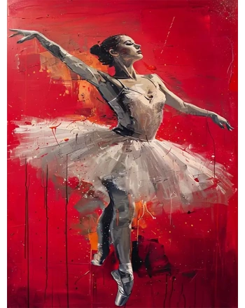 Ballet dancer painting