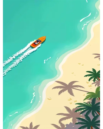 Beautiful minimalist landscape