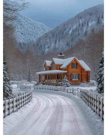 Beautiful snow landscape​