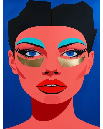Bold Pop Art Female Face