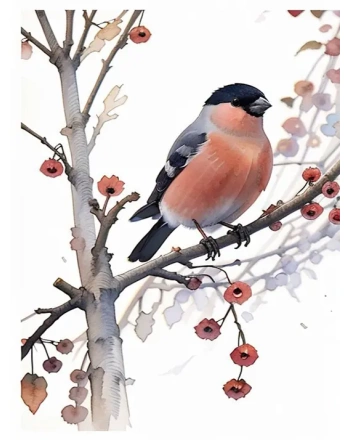 Bullfinch Painting