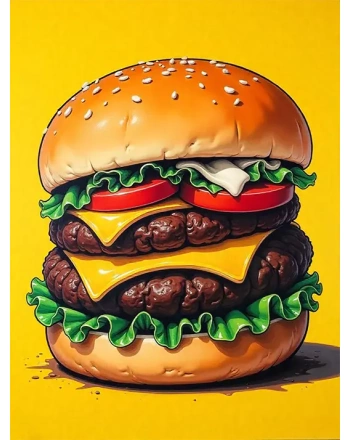 Burger Painting