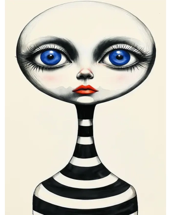 Cobalt Blue Eye Figure