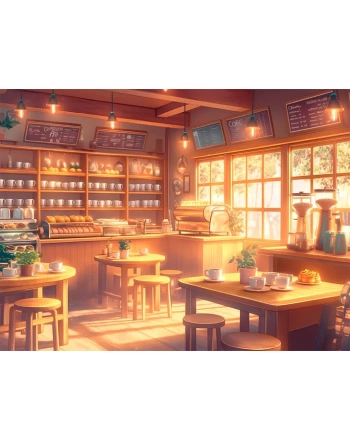 Coffee Shop Painting