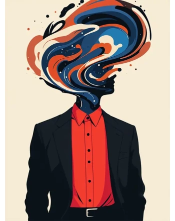 Colorful Swirls Person