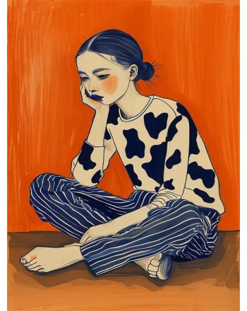 Contemplative Young Girl